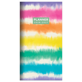 2026-2027 Tie Dye Small Monthly Pocket Planner by , 9798889614623
