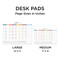 2026 Rainbow Blocks Large Desk Pad Monthly Blotter Calendar by , 9798889615217