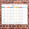 2026 Rainbow Blocks Large Desk Pad Monthly Blotter Calendar by , 9798889615217