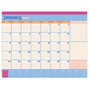2026 Sherbet Large Desk Pad Monthly Blotter Calendar by , 9798889615224
