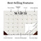2026 Floral Medium Desk Pad Monthly Blotter Calendar by , 9798889615279