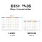 2026 Rainbow Blocks Medium Desk Pad Monthly Blotter Calendar by , 9798889615293