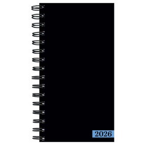 2026 Black Small Weekly Monthly Planner by , 9798889614135