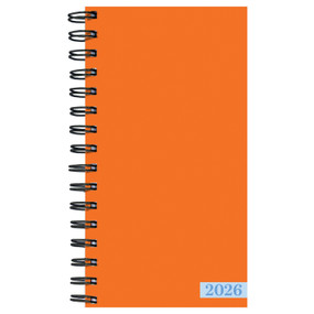 2026 Orange Small Weekly Monthly Planner by , 9798889614166
