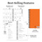 2026 Orange Small Weekly Monthly Planner by , 9798889614166