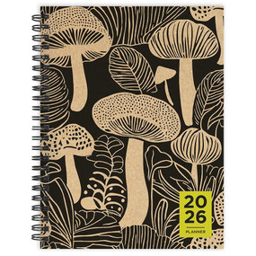 2026 Mushroom Medium Weekly Monthly Planner by , 9798889614180