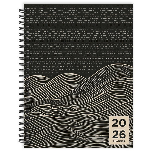 2026 Rolling Waves Medium Weekly Monthly Planner by , 9798889614197