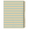 2026 Blue and Gold Lines Medium Weekly Monthly Planner by , 9798889614203
