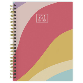 2026 Color Wave Medium Weekly Monthly Planner by , 9798889614210