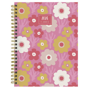 2026 Pink Pretty Petals Medium Weekly Monthly Planner by , 9798889614227