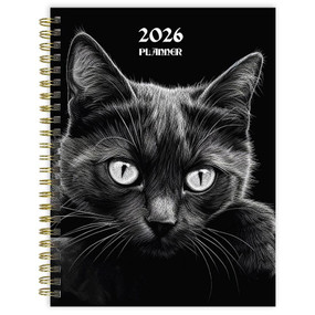 2026 Pretty Kitty Medium Weekly Monthly Planner by , 9798889614234