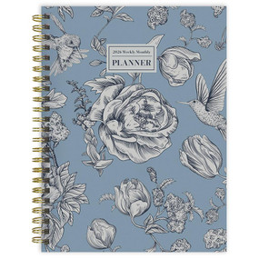 2026 Garden Roses Medium Weekly Monthly Planner by , 9798889614272