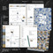 2026 Tres Belle Blue Large Weekly Monthly Planner by , 9798889614449