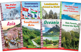 Explore The World: Asia, Oceania, Polar Regions, Landmarks, and Governance: Social Studies Readers 8-Book Set by Multiple Authors, Monika Davies, Jennifer Prior, Mary Kate Bolinder, 9798330903269
