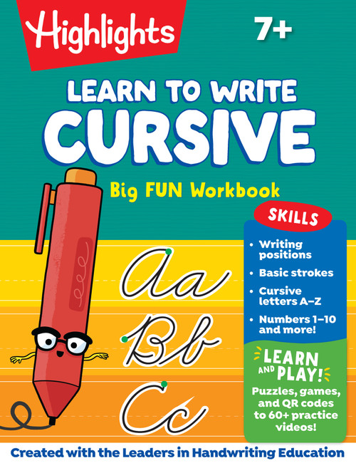 Learn to Write Cursive Big Fun Workbook by Highlights, 9781639624546