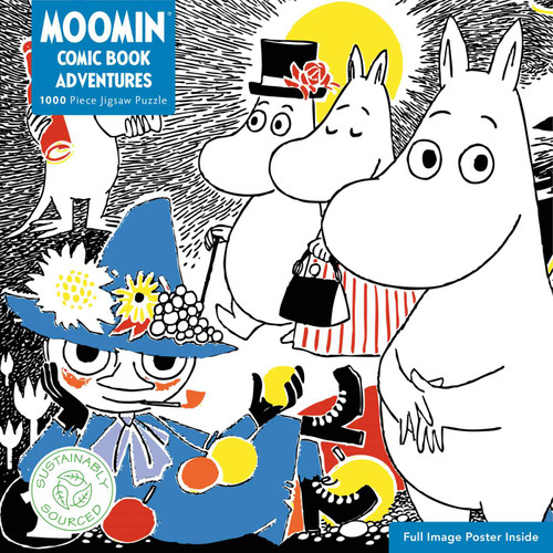 Adult Sustainable Jigsaw Puzzle: Moomin: Comic Strip, Book One (1000-pieces. Ethical, Sustainable, Earth-friendly) by Flame Tree Studio, 9781804172858