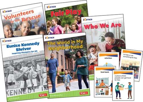 iCivics Grade 1: Community & Social Awareness 5-Book Set + Game Cards by Multiple Authors, 9781087668253