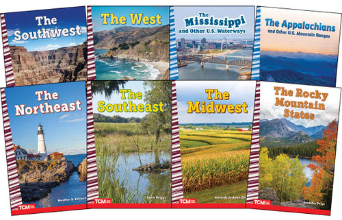 Explore The United States' Regions From the Appalachians to the Rockies: Social Studies Readers 8-Book Set by Multiple Authors, Heather E. Schwartz, Lorin Driggs, Amanda Jackson Green, Heather Schwartz, 9798330903238