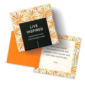 ThoughtFulls: Live Inspired (30 Pop-Open Cards with Messages Inside) by COMPENDIUM, 9781966077701