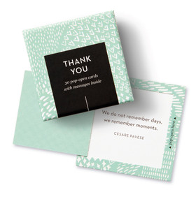 ThoughtFulls: Thank You (30 Pop-Open Cards with Messages Inside) by COMPENDIUM, 9781966077268