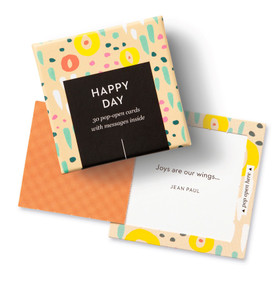 ThoughtFulls: Happy Day (30 Pop-Open Cards with Messages Inside) by COMPENDIUM, 9781966077282