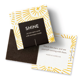 ThoughtFulls: Shine (30 Pop-Open Cards with Messages Inside) by COMPENDIUM, 9781966077299