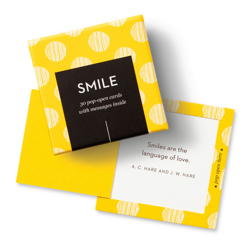 ThoughtFulls: Smile (30 Pop-Open Cards with Messages Inside) by COMPENDIUM, 9781966077305