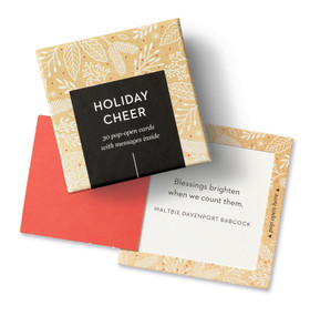 ThoughtFulls: Holiday Cheer (30 Pop-Open Cards with Messages Inside) by COMPENDIUM, 9781966077428