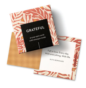 ThoughtFulls: Grateful (30 Pop-Open Cards with Messages Inside) by COMPENDIUM, 9781966077565