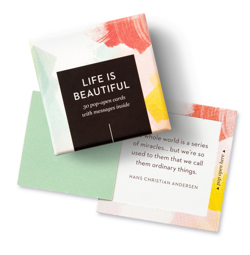 ThoughtFulls: Life Is Beautiful (30 Pop-Open Cards with Messages Inside) by COMPENDIUM, 9798217212354
