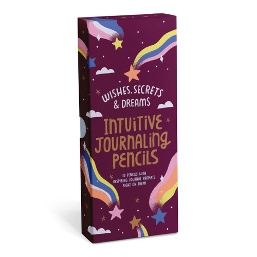 Intuitive Journaling Pencils (Wishes, Secrets, and Dreams Pencil Set, 10 Pencils with Journal Prompts) by Em & Friends, 9781642464245
