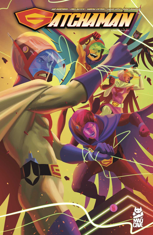 Gatchaman Vol. 3 by Sam Humphries, Chris Batista, Pasquale Qualano, Sabrina Cintron, Carlos Lopez, Buddy Beaudoin, Rebecca Nalty, 9781545823392