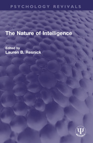 The Nature of Intelligence - 9781032646534 by Lauren B. Resnick, 9781032646534