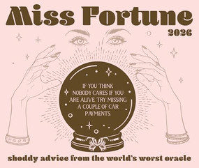 Miss Fortune: Slightly Psychic, Mostly Clueless 2026 5.4" x 6.2" Box Calendar by Willow Creek Press, 9781549257018