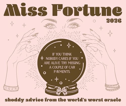 Miss Fortune: Slightly Psychic, Mostly Clueless 2026 5.4" x 6.2" Box Calendar by Willow Creek Press, 9781549257018
