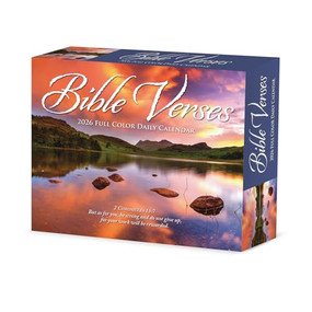 Bible Verses 2026 5.4" x 6.2" Box Calendar by Willow Creek Press, 9781549253980