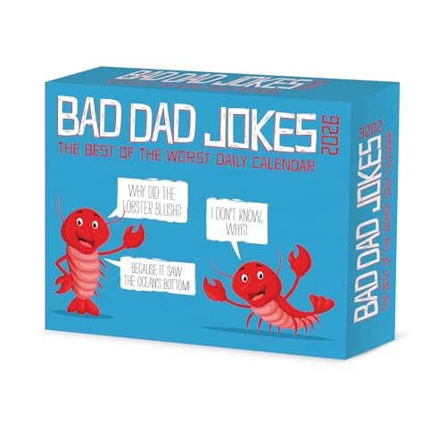 Bad Dad Jokes 2026 5.4" x 6.2" Box Calendar by Willow Creek Press, 9781549253942