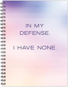 No Defense 6" x 8" Undated Journal by Willow Creek Press, 9781549255069