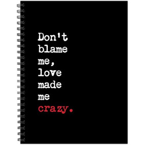 Love Made Me Crazy 6" x 8" Undated Journal by Willow Creek Press, 9781549255052