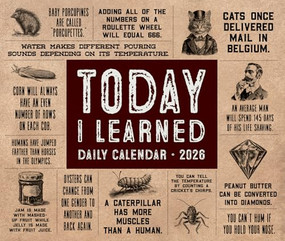 Today I Learned (TIL) 2026 5.4" x 6.2" Box Calendar by Willow Creek Press, 9781549254451