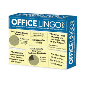 Office Lingo 2026 5.4" x 6.2" Box Calendar by Willow Creek Press, 9781549254345