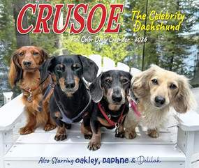 Crusoe the Celebrity Dachshund 2026 5.4" x 6.2" Box Calendar by Ryan Beauchesne, 9781549254086