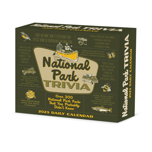 National Park Trivia 2026 5.4" x 6.2" Box Calendar by Willow Creek Press, 9781549254314