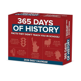 365 Days of History 2026 5.4" x 6.2" Box Calendar by Willow Creek Press, 9781549253867