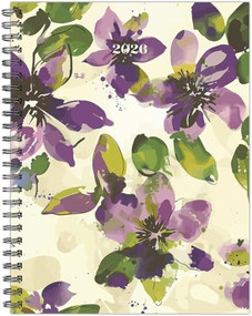 Watercolor Floral 2026 6.5" x 8.5" Weekly Monthly Softcover Planner by Willow Creek Press, 9781549258459