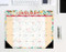 Spring Floral 2026 22" x 17" Large Monthly Deskpad by Willow Creek Press, 9781549257278