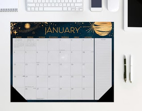 Moon Magic 2026 22" x 17" Large Monthly Deskpad by Willow Creek Press, 9781549257254