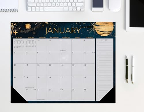 Moon Magic 2026 22" x 17" Large Monthly Deskpad by Willow Creek Press, 9781549257254