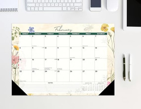 Botanical Garden 2026 17" x 12" Small Monthly Deskpad by Willow Creek Press, 9781549257094
