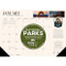 National Parks 2026 17" x 12" Small Monthly Deskpad by Willow Creek Press, 9781549257124